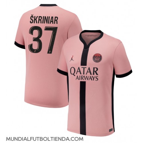 Camiseta Paris Saint-Germain Milan Skriniar #37 Tercera Equipación Replica 2024-25 mangas cortas